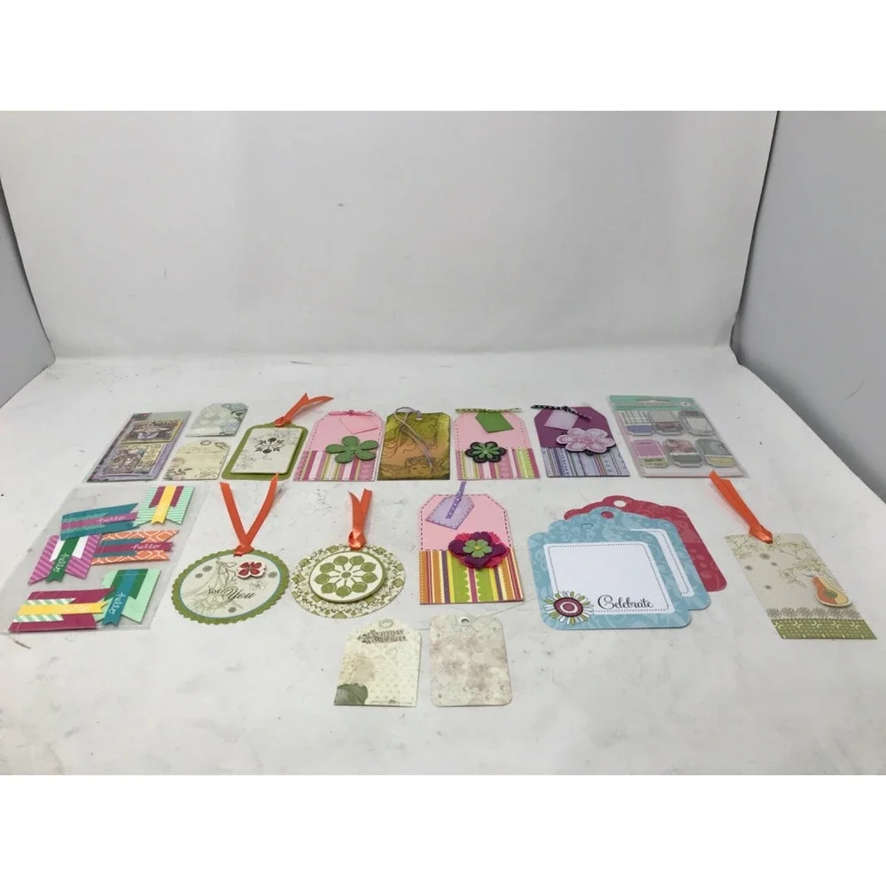 Small Lot of Recollections Crafting and Scrapbooking Paper Tags & Embellishments